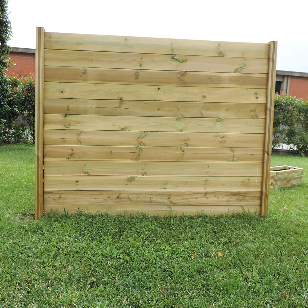 Onlywood Frangivista Fai da te in Legno di Pino autoclavato - PERNO VERTICALE ad incastro - Altezza 150-82472