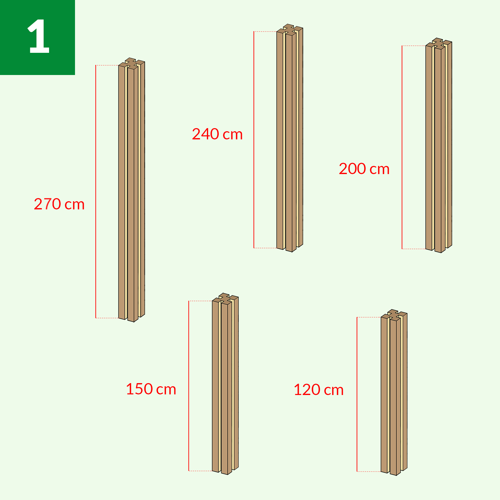 Scegli l'altezza Scegli l'altezza