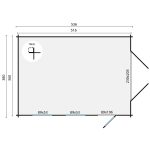 Onlywood Garage in Legno di Abete MARKETTA - 536 x 380 cm-54615