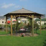 Onlywood Gazebo in Legno Impregnato ESAGONALE 400 x 323 cm-55790