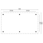 Onlywood Gazebo in Legno KIOSK Tetto in Legno 594 x 340 cm - Antivento-54560