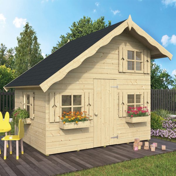 Onlywood Casetta in Legno per bambini LOLA 220 x 180 cm-0