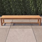 Onlywood Panca in Teak da giardino TENNIS-PADEL - 200 x 40 x 45h cm-54461