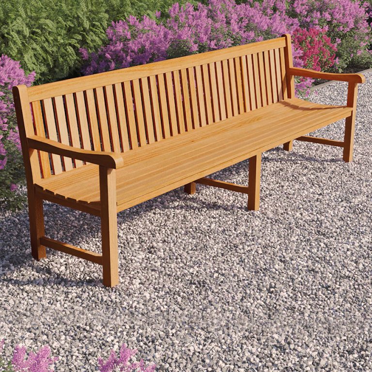 Onlywood Panca in Teak da giardino BIG NORWICH - 3 dimensioni-0