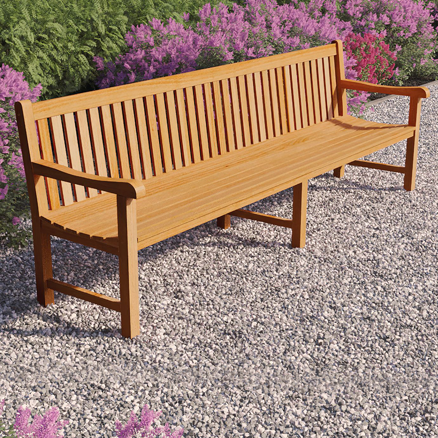 Onlywood Panca in Teak da giardino BIG NORWICH - 3 dimensioni-0 Onlywood Panca in Teak da giardino BIG NORWICH - 3 dimensioni-0