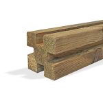 Onlywood Frangivista Fai da te in Legno di Pino autoclavato - PERNO VERTICALE ad incastro - Altezza 200-0