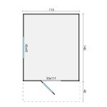 Onlywood Casetta in Legno per bambini PINOCCHIO 115 x 140 cm -89451