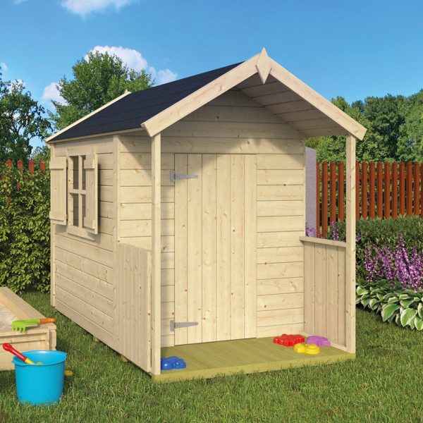 Onlywood Casetta in Legno per bambini PINOCCHIO 115 x 140 cm -0