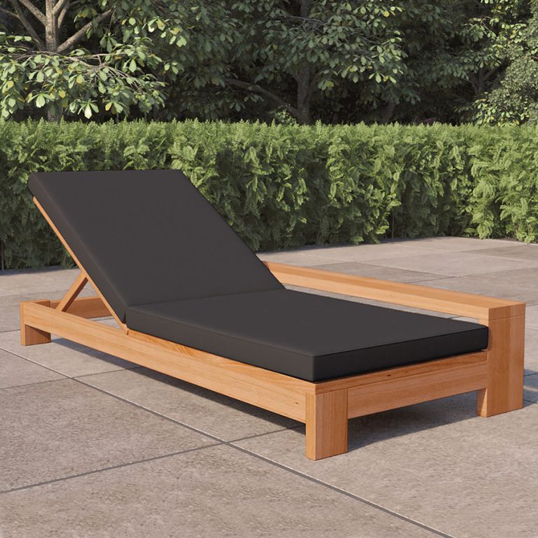 Onlywood Sdraio da giardino in legno Teak - 200 x 885 x 35h cm-0