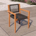 Onlywood Sedia in Teak da giardino TOLEDO - 56 x 52 x 80h cm-0