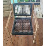 Onlywood Sedia in Teak da giardino TOLEDO - 56 x 52 x 80h cm-56181
