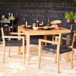 Onlywood Sedia in Teak da giardino TOLEDO - 56 x 52 x 80h cm-79850