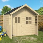 Onlywood Casetta in Legno per bambini SNOW WHITE 152 x 122 cm-0