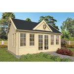 Onlywood Casetta in Legno Abitabile 20 Mq CLOCKHOUSE - 550 x 400 cm -55387