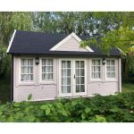 Onlywood Casetta in Legno Abitabile 20 Mq CLOCKHOUSE - 550 x 400 cm -55406