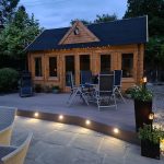 Onlywood Casetta in Legno Abitabile 20 Mq CLOCKHOUSE - 550 x 400 cm -55403