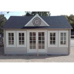 Onlywood Casetta in Legno Abitabile 20 Mq CLOCKHOUSE - 550 x 400 cm -55407