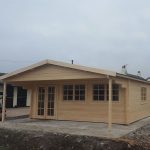 Onlywood Casetta in Legno Abitabile 30 Mq RUNE - 595 x 795 cm - Spessore 70 mm-55498