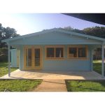 Onlywood Casetta in Legno Abitabile 30 Mq RUNE - 595 x 795 cm - Spessore 70 mm-55499