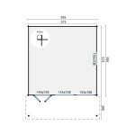 Onlywood Casetta in Legno Abitabile 30 Mq RUNE - 595 x 795 cm - Spessore 70 mm-55495