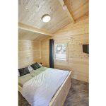 Onlywood Casetta in legno abitabile 50 Mq KAY - 800 x 595 cm - Spessore 70 mm-55520