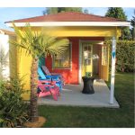 Onlywood Casetta in legno con tettoia laterale OLSON 705 X 300 cm-55315