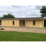 Onlywood Casetta in legno abitabile 50 Mq SLANE - 1400 x 490 cm - Spessore 70 mm-55385