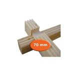 Onlywood Casetta in legno abitabile 60 Mq AZORES - 941 x 848 cm - Spessore 70 mm-55397