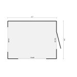 Onlywood Chiosco in Legno CLAUS - 277 x 244 cm -55606