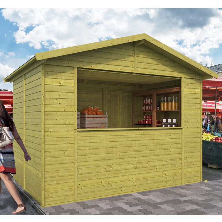 Onlywood Chiosco in Legno DANCER - 299 x 197 cm - Trattato in Autoclave-0