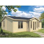 Onlywood Casetta in legno abitabile 50 Mq MULLINGAR - 850 x 790 cm - Spessore 70 mm-0