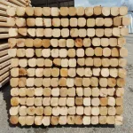 Palo legno di CASTAGNO Semi Tornito CERTIFICATO PFEC - foto 5
