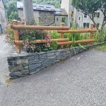 Onlywood Staccionata Valdostana a mezzi pali in Castagno semi tornito-81400