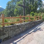 Onlywood Staccionata Valdostana a mezzi pali in Castagno semi tornito-81402