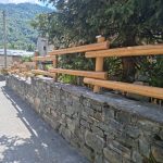 Onlywood Staccionata Valdostana a mezzi pali in Castagno semi tornito-81403