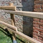 Onlywood Staccionata Valdostana a mezzi pali in Castagno semi tornito-55764