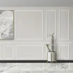 Cornice per Boiserie in Legno Massello Laccato Bianco 61 x 30 mm - Asta da 3 m - foto 5
