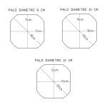 Pali di CASTAGNO Semi Tornito durata 25 anni - VENDITA A BANCALE-78678