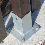 Onlywood Staffa fissaggio a bicchiere per montante 7 x 7 cm-84435