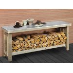 Onlywood Banco da lavoro in legno trattato 180 x 50 x 80 h. cm-0