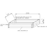 Orto didattico in legno massello autoclavato 200 x 100 x 36 h cm-58284