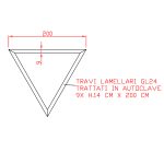 Percorso sensoriale per Bambini - Triangoli in legno lamellare trattato in Autoclave-58282