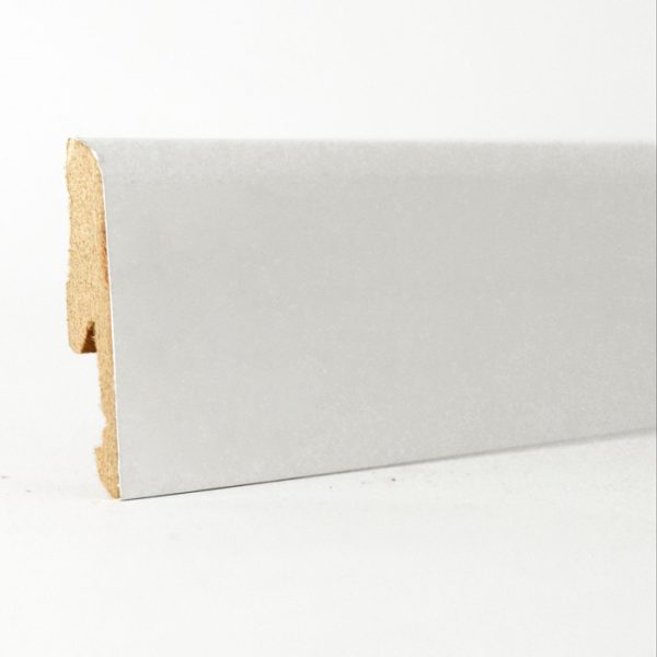 CAMPIONE - Battiscopa MDF Bianco Liscio - 14 x 58 mm - Asta da 2,4 m - Verniciabile-0