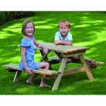 Onlywood Tavolo Picnic per Bambini in Legno Trattato - 95x90x50 h cm -58648