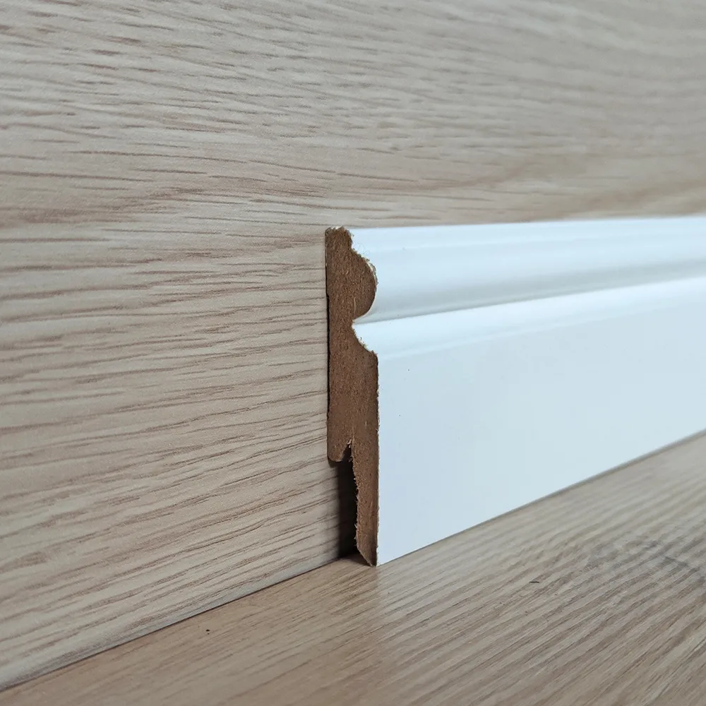 CAMPIONE - Battiscopa MDF Bianco Ducale - 14 x 75 mm - Asta da 2,4 m - Verniciabile-0 CAMPIONE - Battiscopa MDF Bianco Ducale - 14 x 75 mm - Asta da 2,4 m - Verniciabile-0