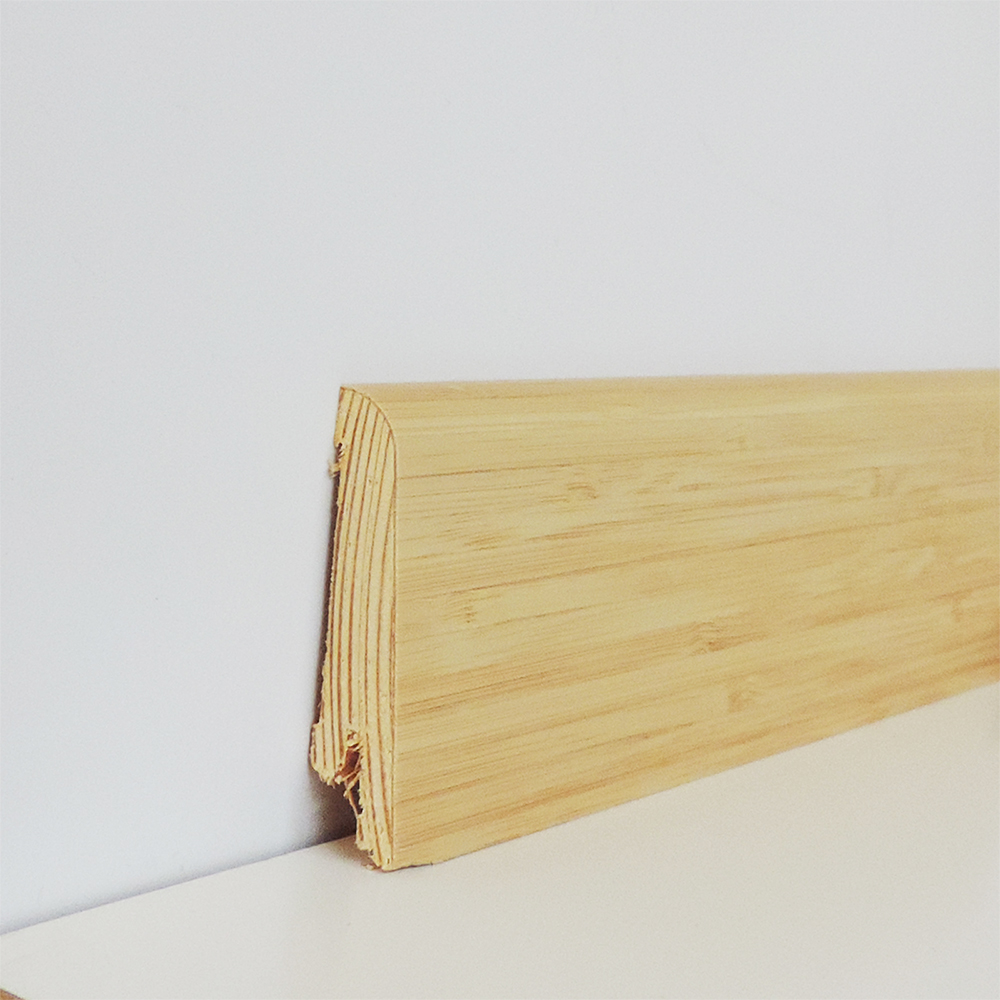 Battiscopa Impiallacciato Bamboo Listellare Verticale Naturale - 60 x 15/10 mm - Inclinato - Asta 2,5 m-0 Battiscopa Impiallacciato Bamboo Listellare Verticale Naturale - 60 x 15/10 mm - Inclinato - Asta 2,5 m-0