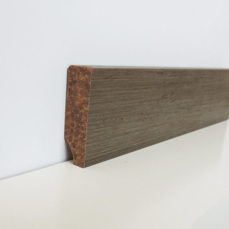 Battiscopa Bamboo Massello Hi-Density Grigio Anticato - 48 x 14 mm - Asta 1,85 m-0