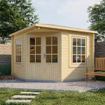 Onlywood Casetta da giardino Angolare in legno EMMA - 302 x 302 cm-0