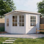 Onlywood Casetta da giardino Angolare in legno EMMA - 302 x 302 cm-77553