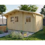 Onlywood Casetta in legno da giardino FRAGA - 450 X 300 cm - Spessore 34 mm-0